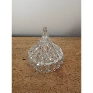 Godinger Crystal Famous Hershey Kiss Crystal Candy / Trinket Dish
